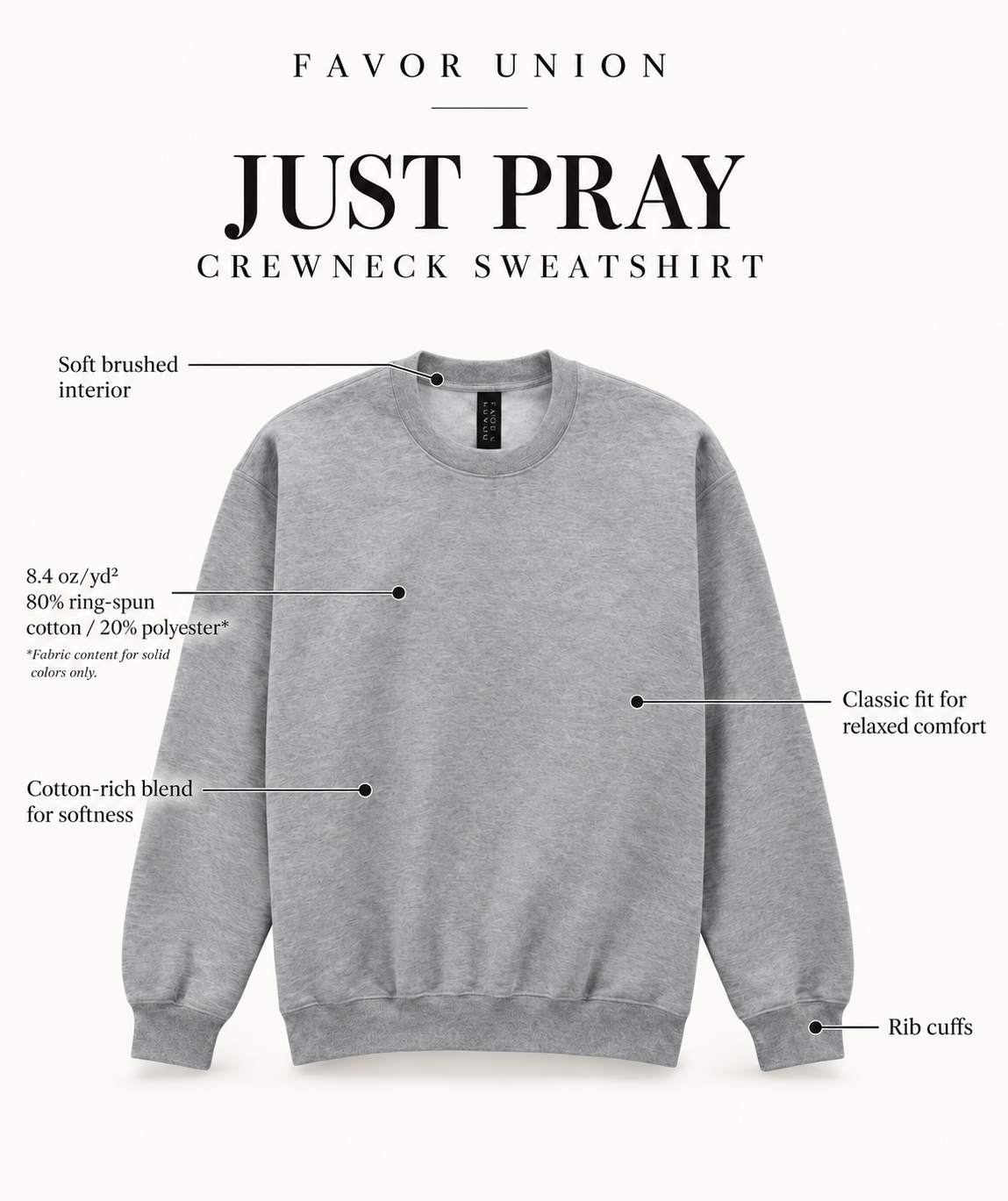 Just Pray Crewneck